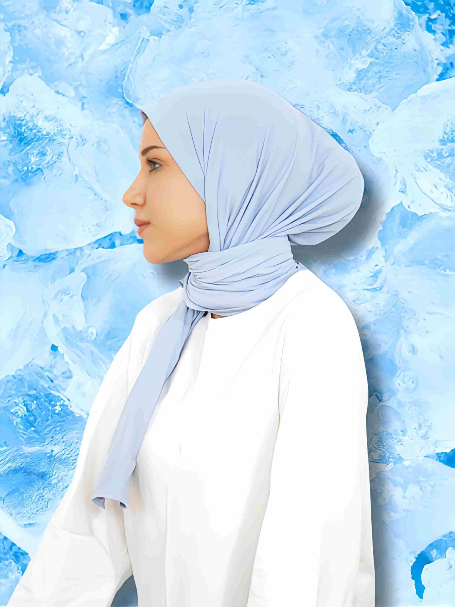 Woman Wearing FIT EVER Hijab is in a Cool Place | FIT EVER