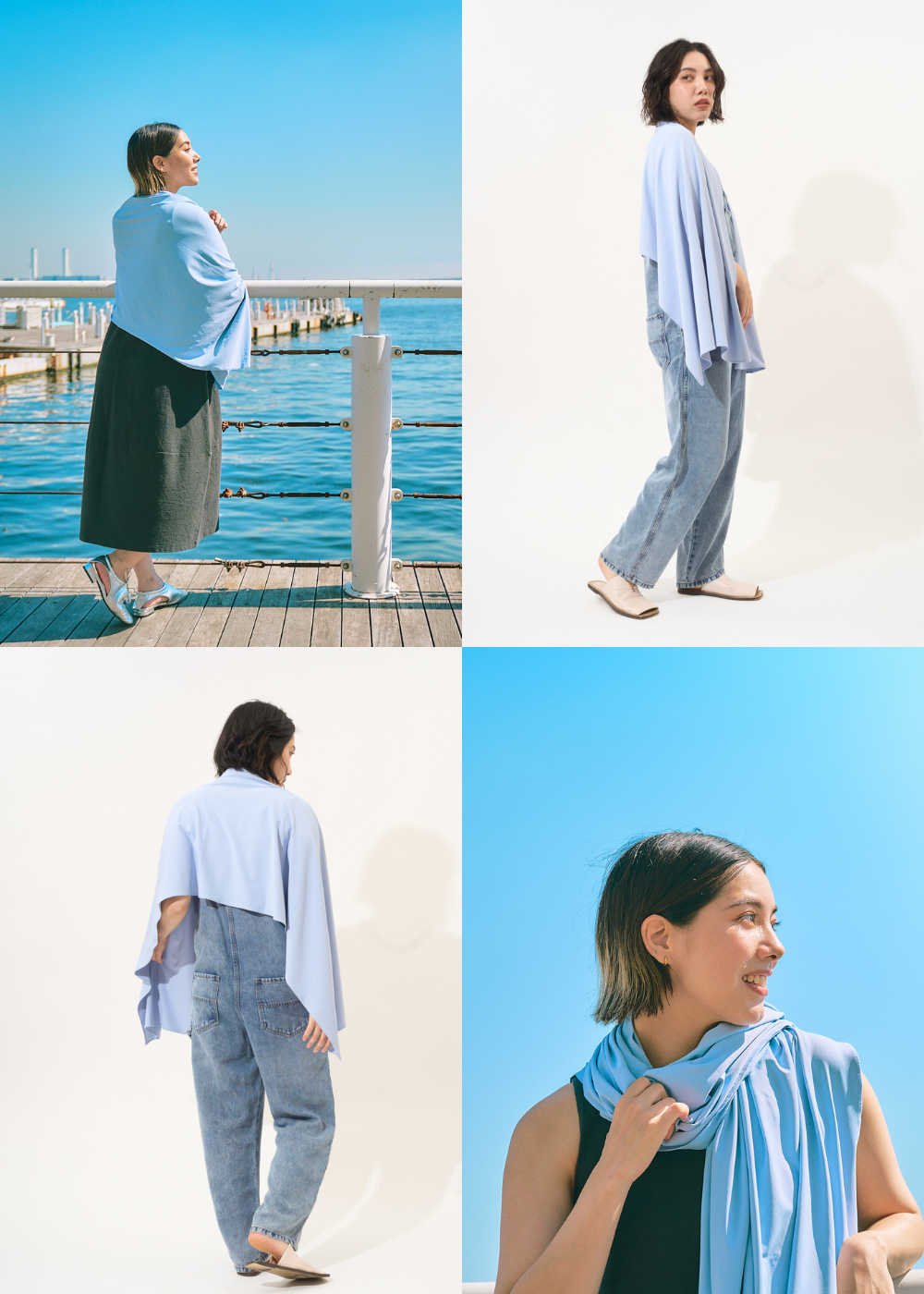 ECO-FRESH cooling shoulder wrap – use dry as UV sunshade or wet for -10°C cooling